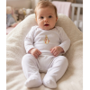 KW109: Baby DTF Printed All In one Sleepsuit- Pink Bunny Rabbit (3-12 months)